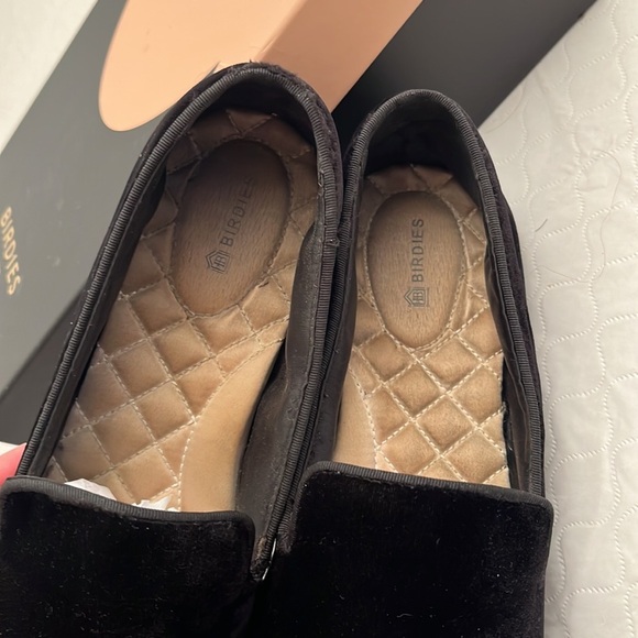 Birdies The Starling black velvet flats shoes - Picture 7 of 11
